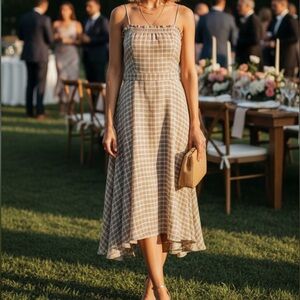 NWT MAISON ANANA Checkered Dress